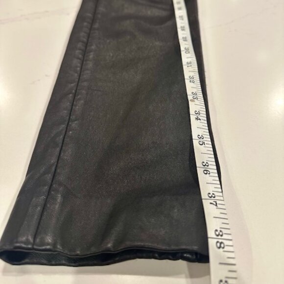 RARE - J. Mendel Paris Black Leather Moto Pants – Size 6 - Picture 14 of 16